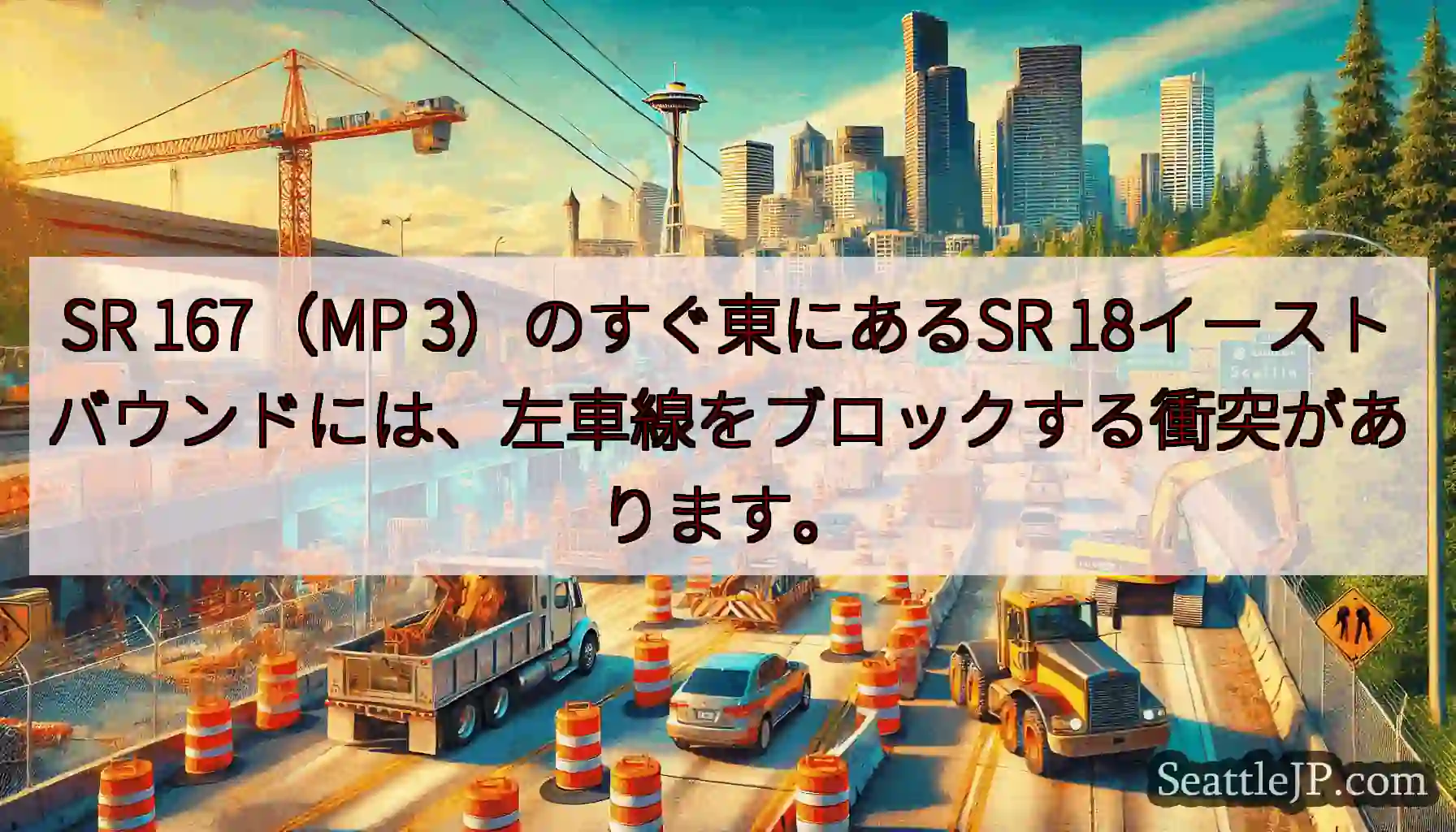 SR 167（MP 3）のすぐ東にあるSR
