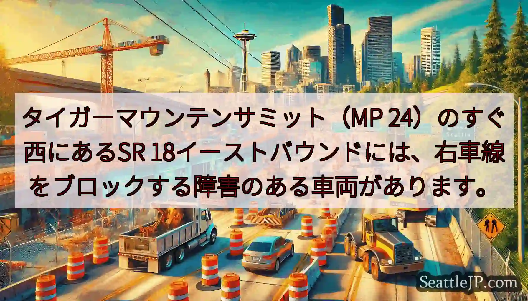 タイガーマウンテンサミット（MP 24）のすぐ西にあるSR