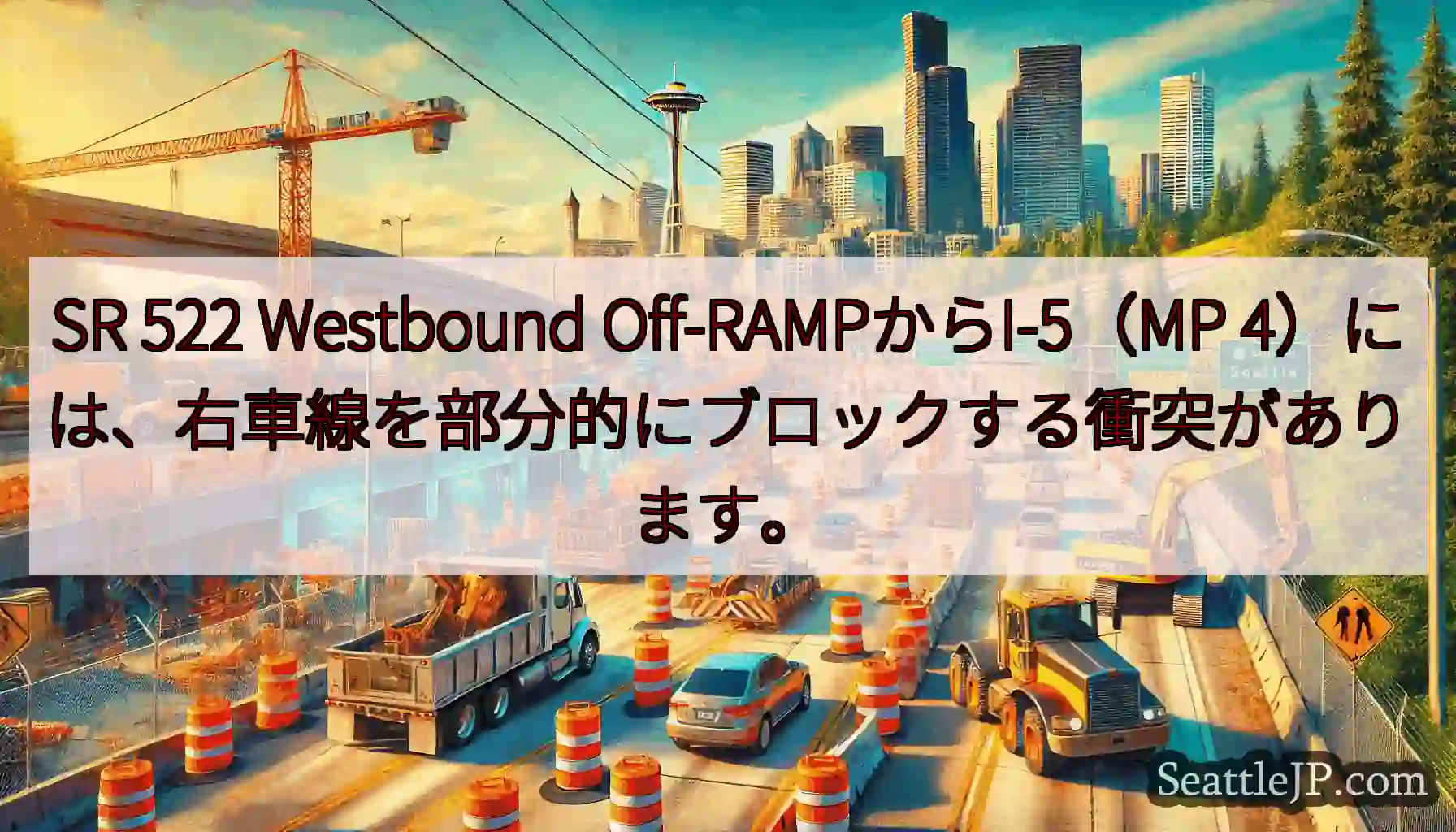 SR 522 Westbound Off-RAMPからI-5（MP