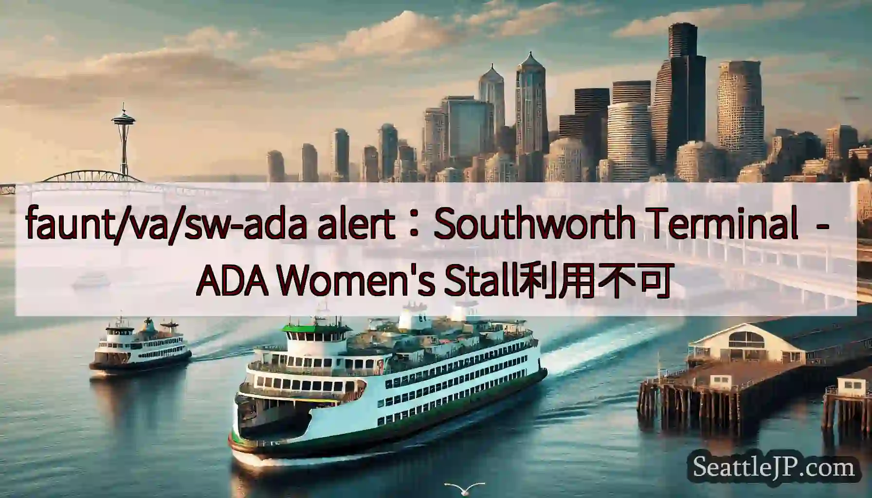 faunt/va/sw-ada alert：Southworth Terminal - ADA