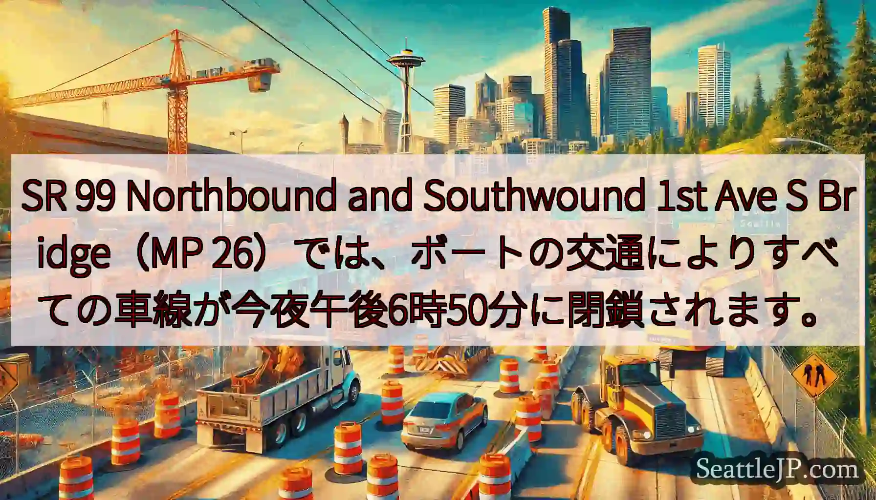 SR 99 Northbound and Southwound 1st Ave S