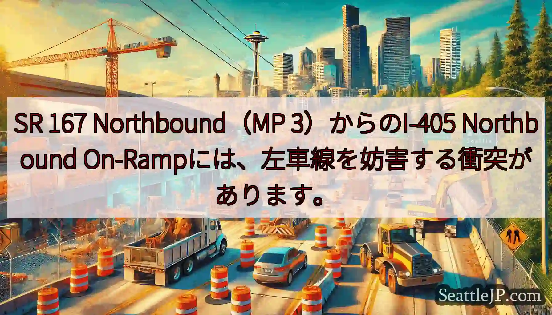 SR 167 Northbound（MP 3）からのI-405 Northbound