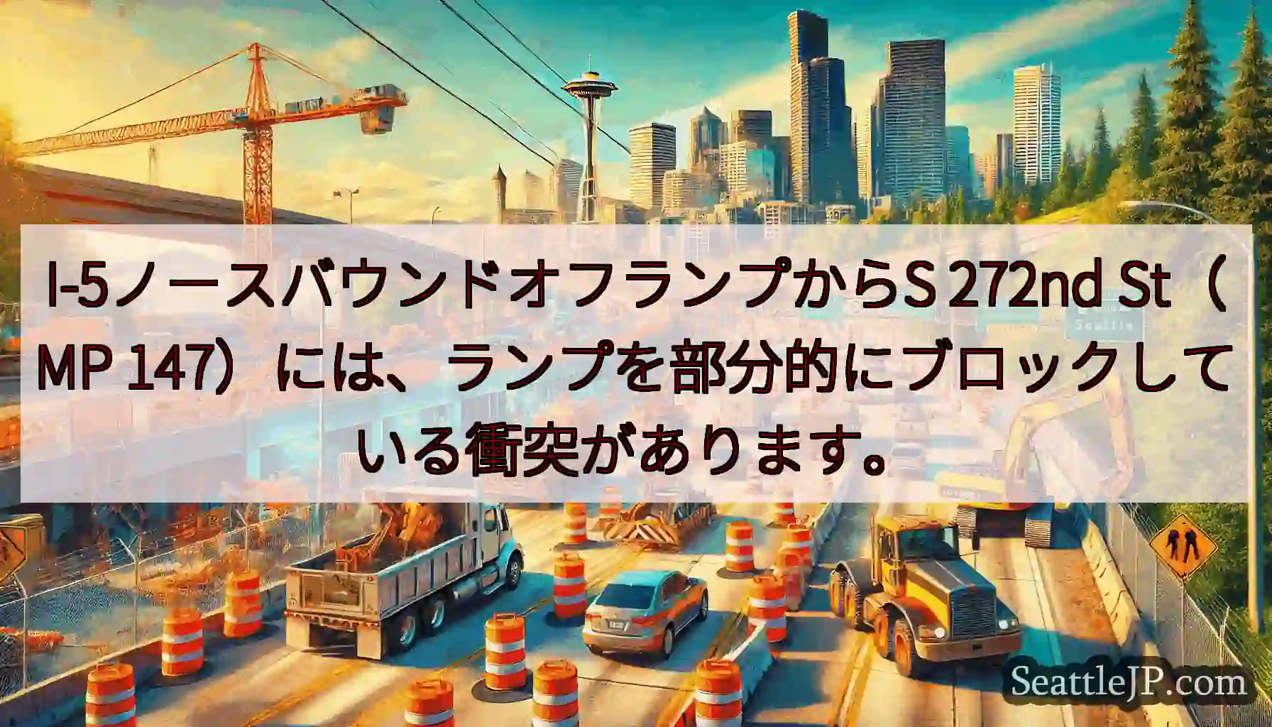 I-5ノースバウンドオフランプからS 272nd St（MP