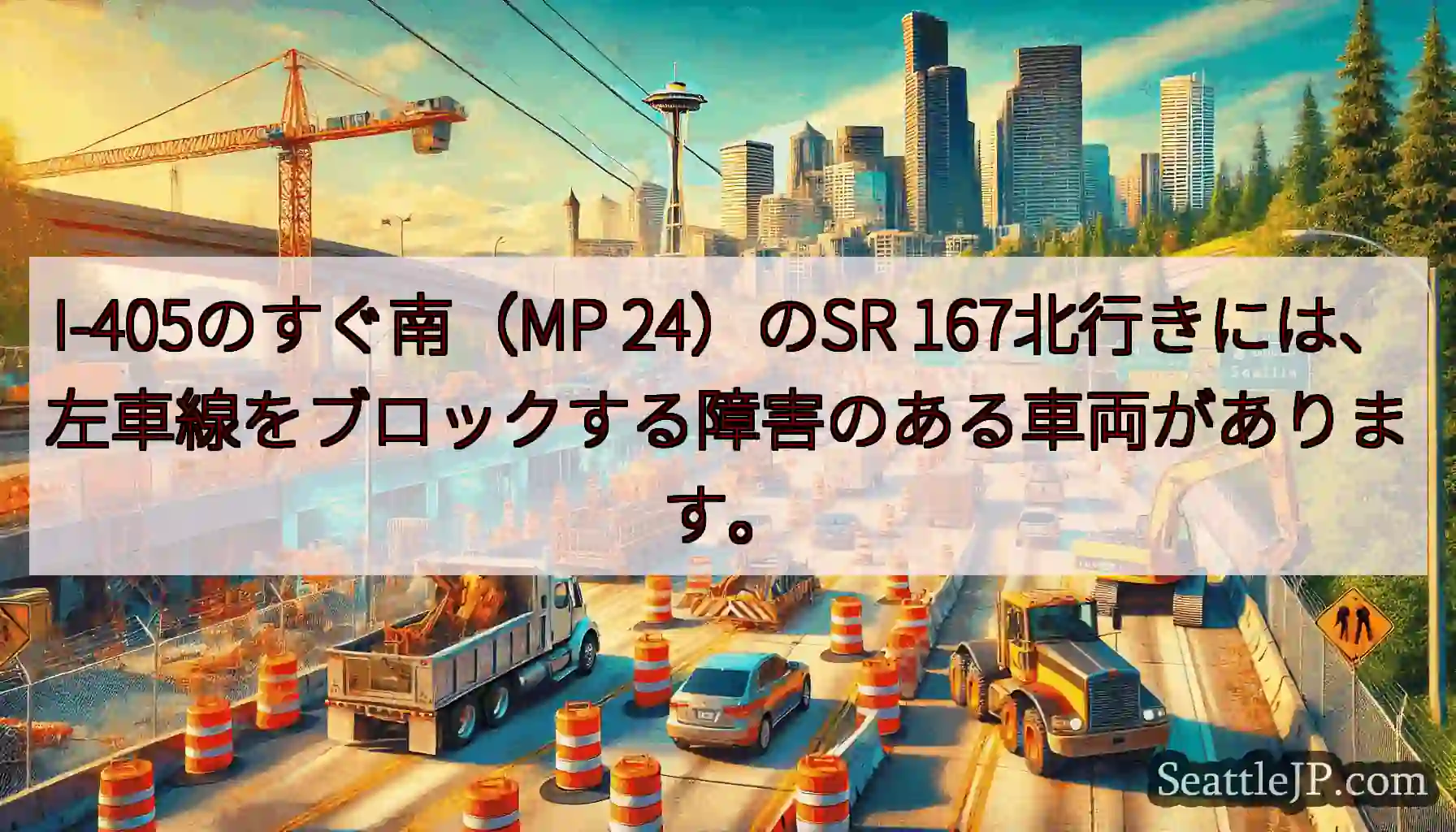 I-405のすぐ南（MP 24）のSR