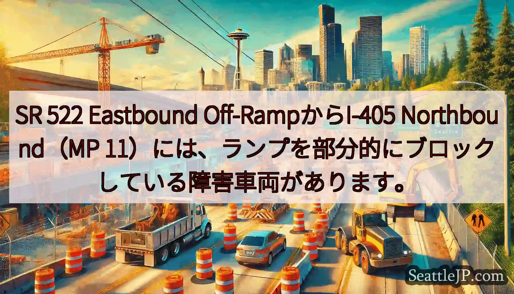 SR 522 Eastbound Off-RampからI-405 Northbound（MP