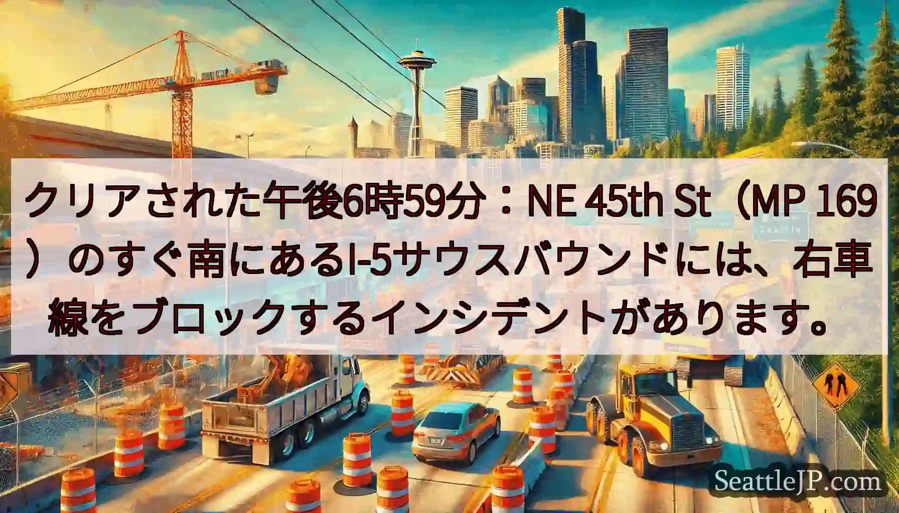 クリアされた午後6時59分：NE 45th St（MP