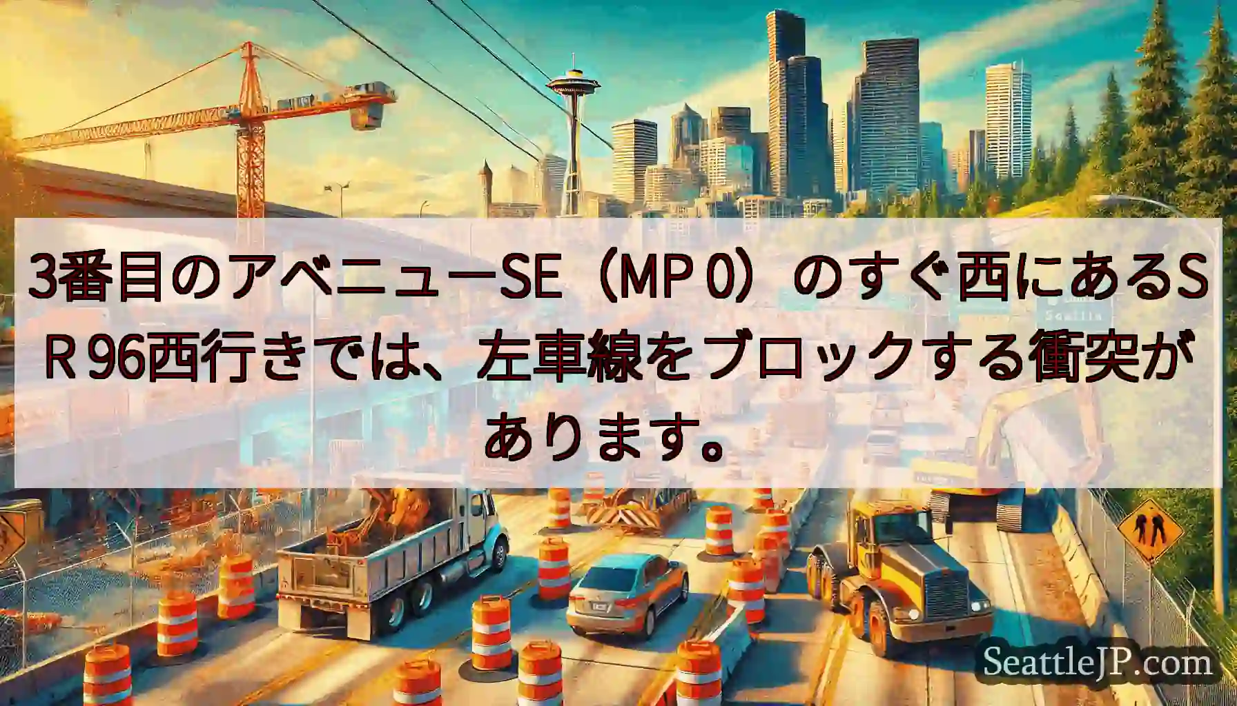 3番目のアベニューSE（MP 0）のすぐ西にあるSR