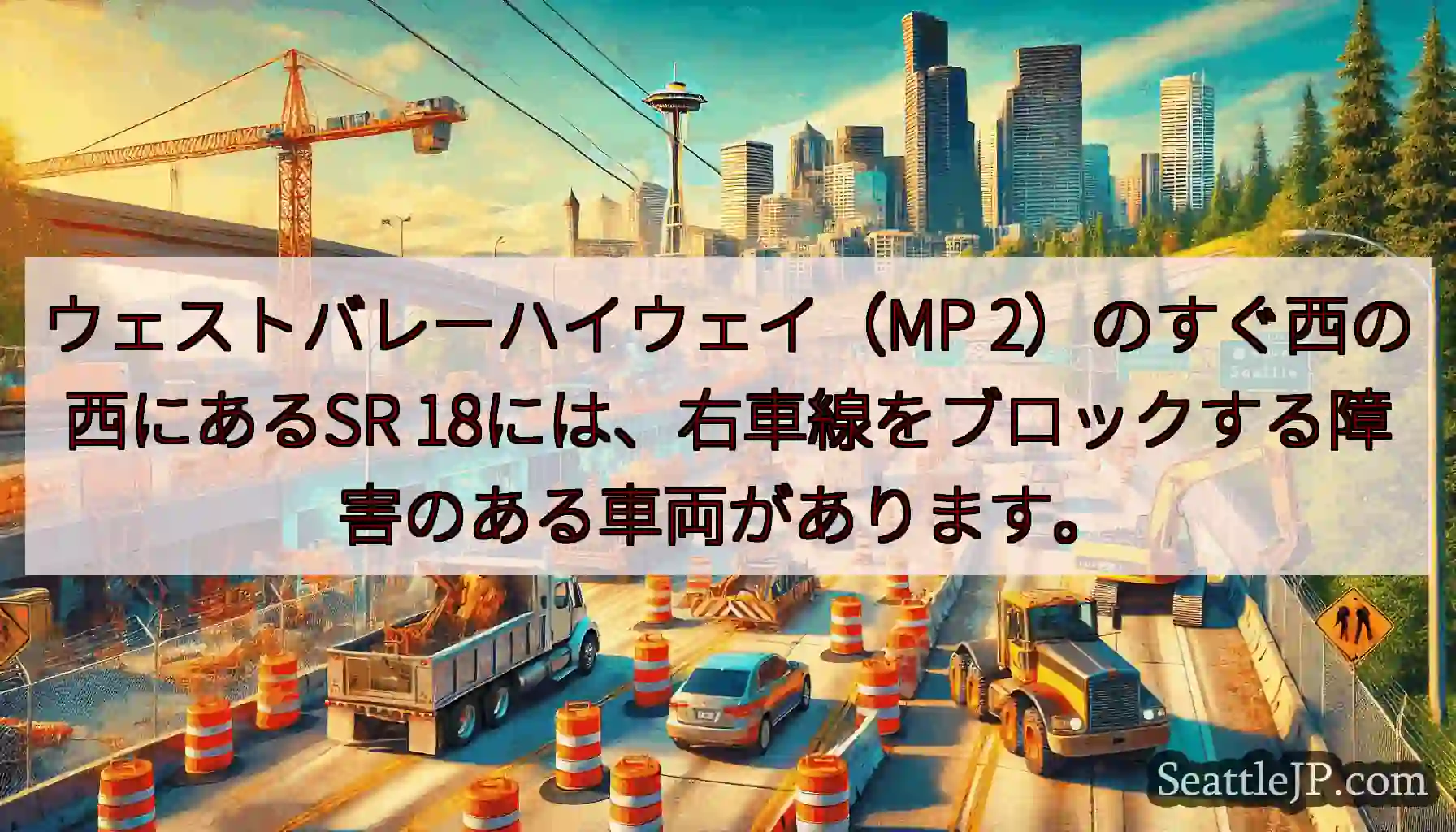 ウェストバレーハイウェイ（MP 2）のすぐ西の西にあるSR