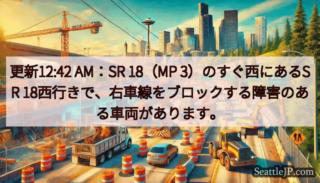 更新12:42 AM：SR 18（MP 3）のすぐ西にあるSR