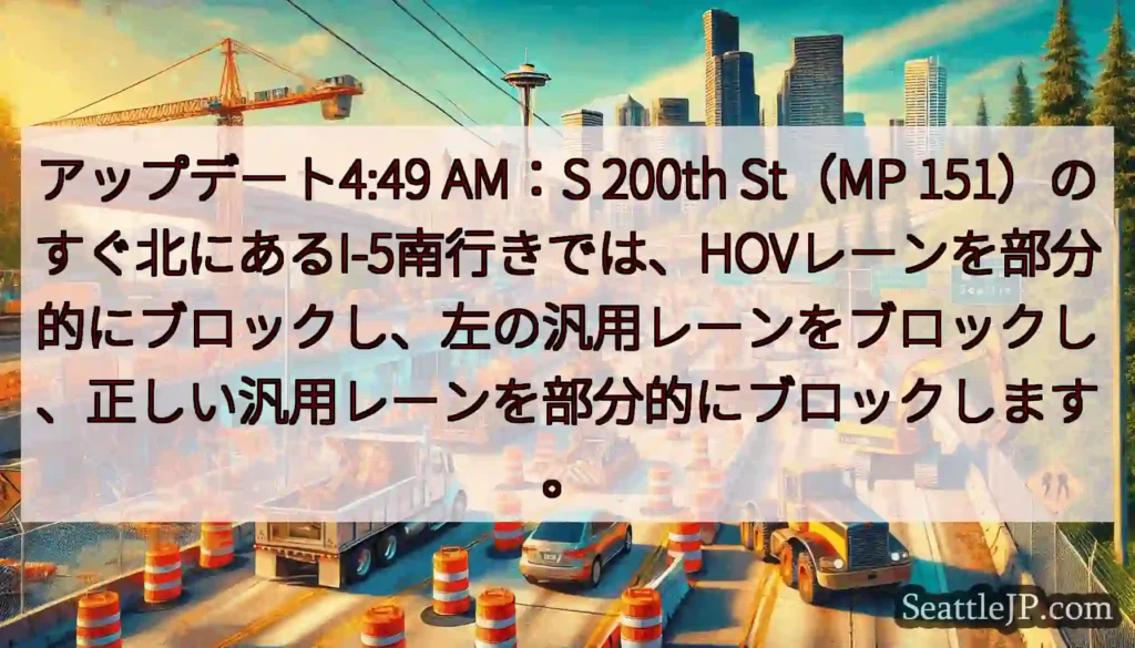 アップデート4:49 AM：S 200th St（MP