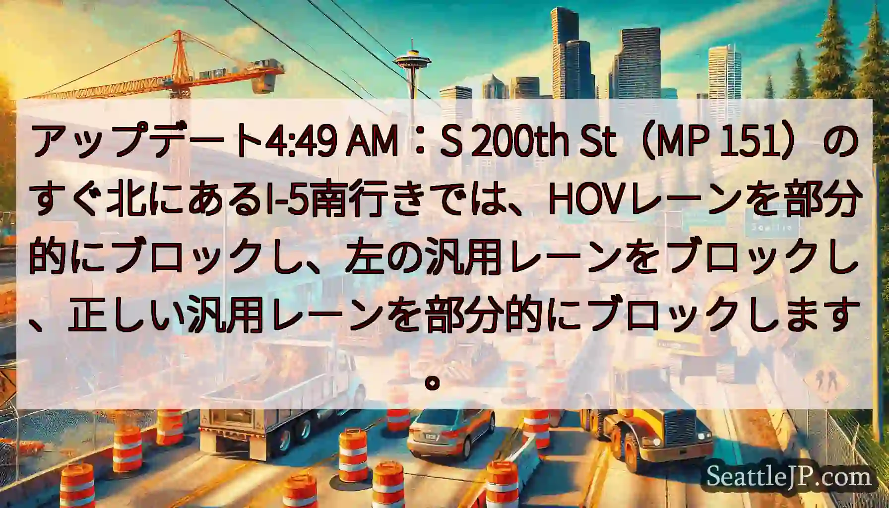 アップデート4:49 AM：S 200th St（MP