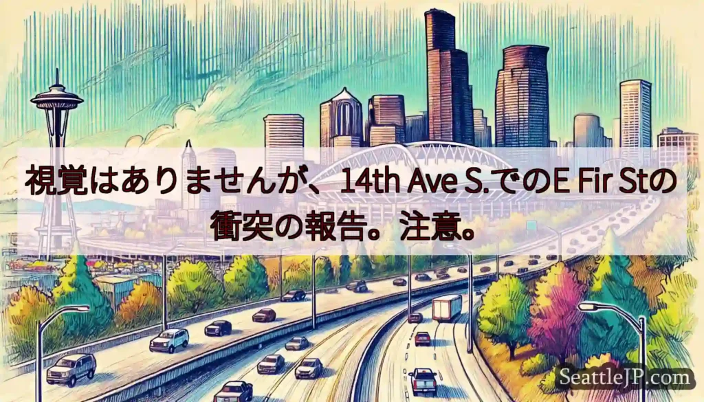 視覚はありませんが、14th Ave S.でのE Fir Stの衝突の報告。注意。