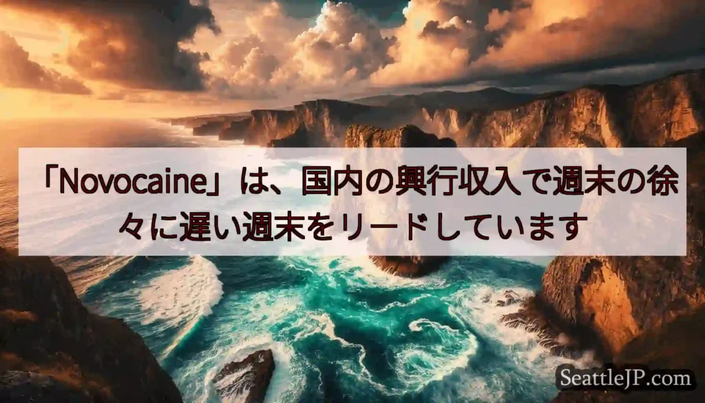 「Novocaine」は、国内の興行収入で週末の徐々に遅い週末をリードしています