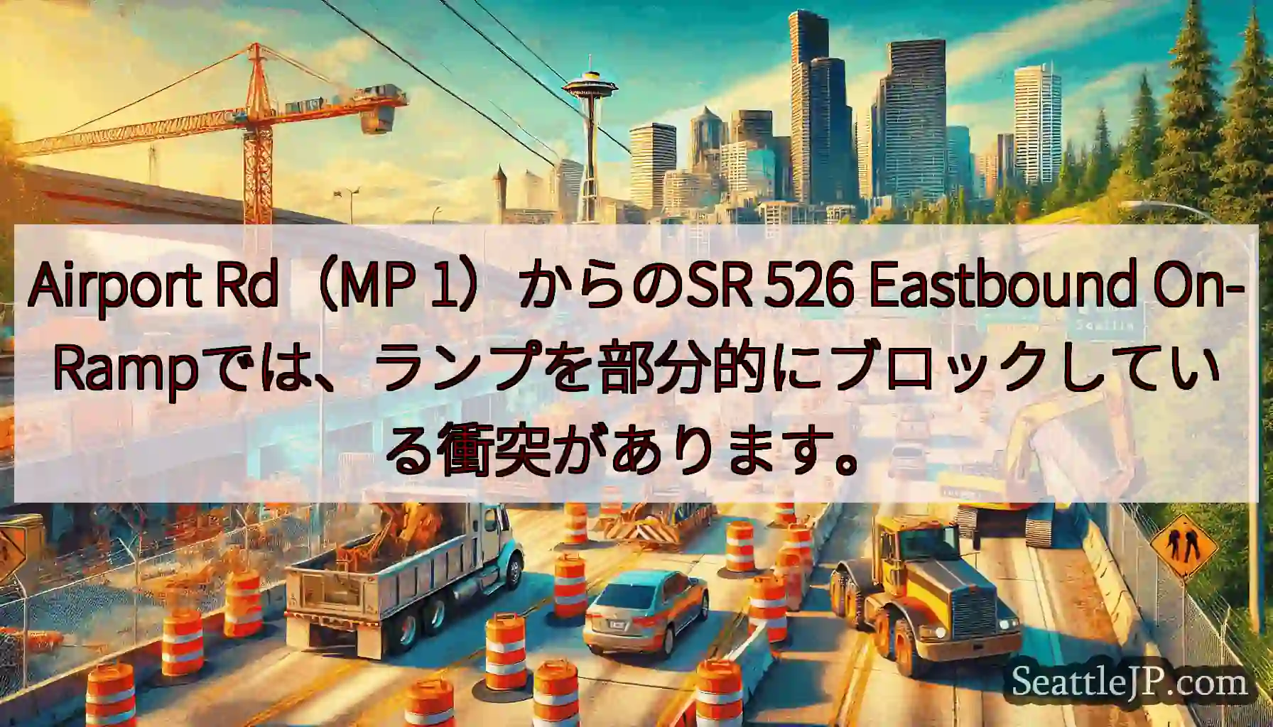 Airport Rd（MP 1）からのSR 526 Eastbound