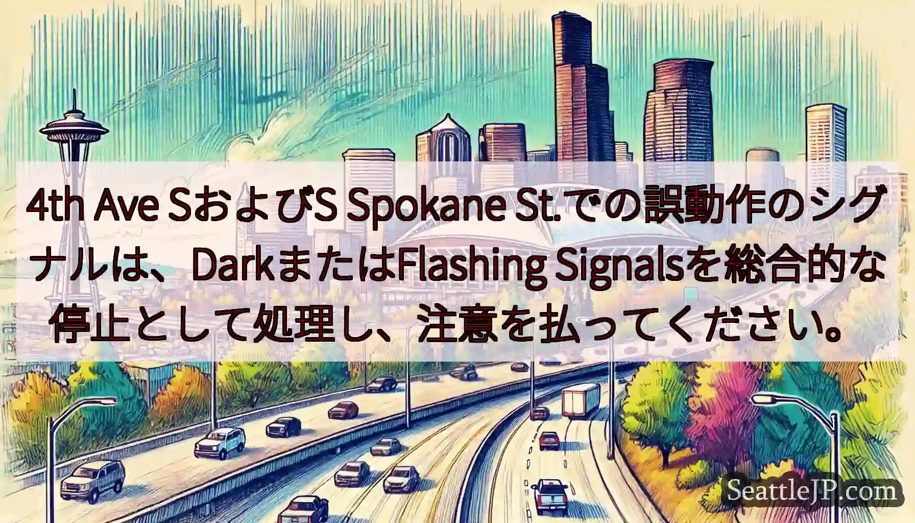 4th Ave SおよびS Spokane