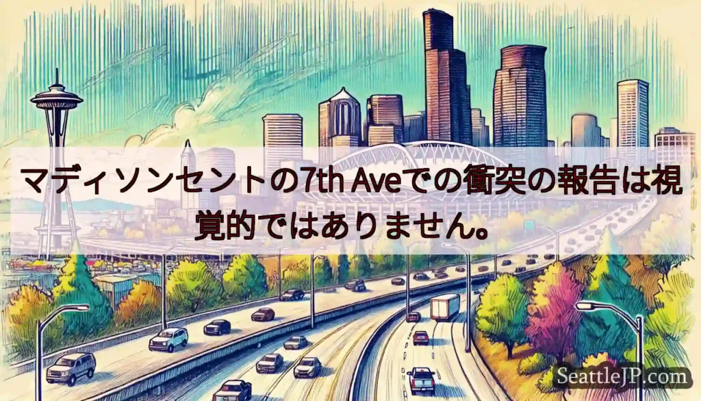 マディソンセントの7th Aveでの衝突の報告は視覚的ではありません。