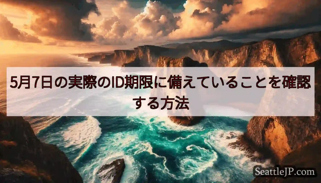 5月7日の実際のID期限に備えていることを確認する方法