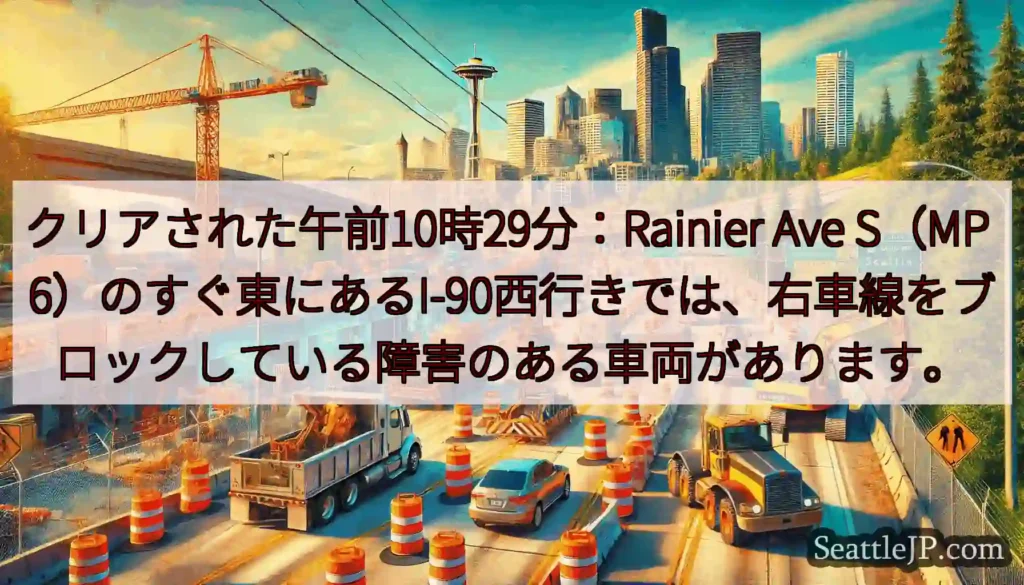 クリアされた午前10時29分：Rainier Ave S（MP