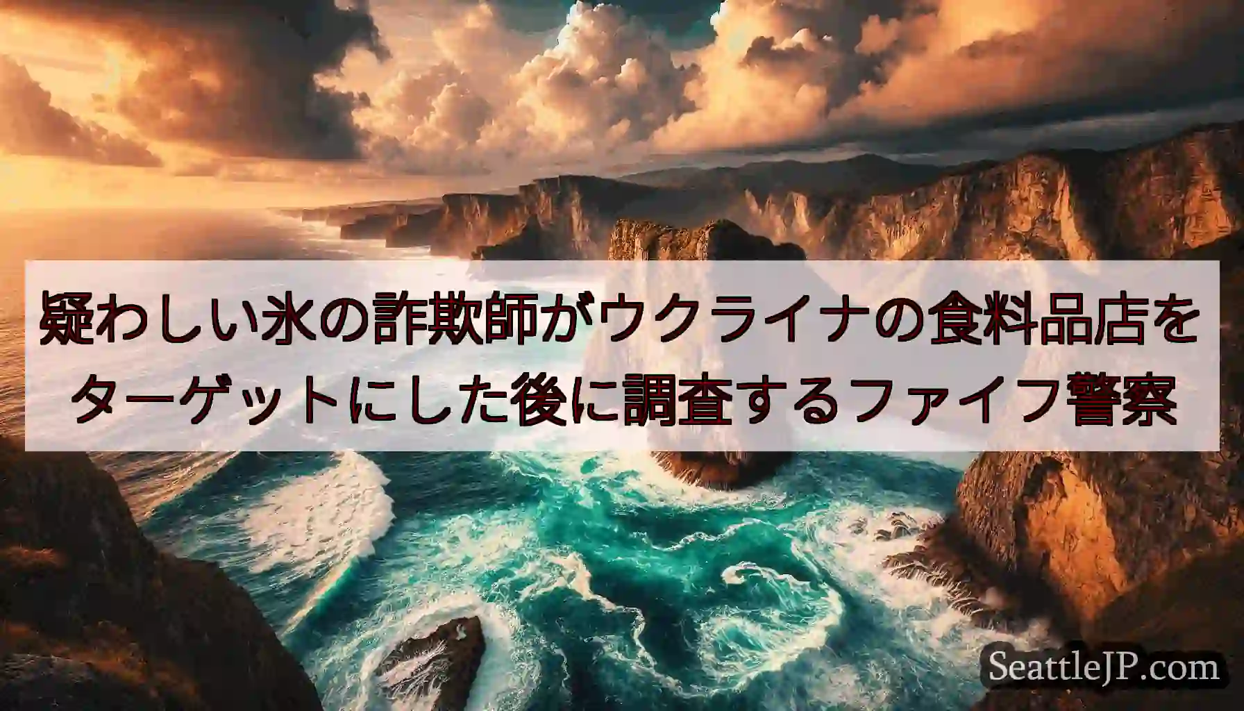 疑わしい氷の詐欺師がウクライナの食料品店をターゲットにした後に調査するファイフ警察