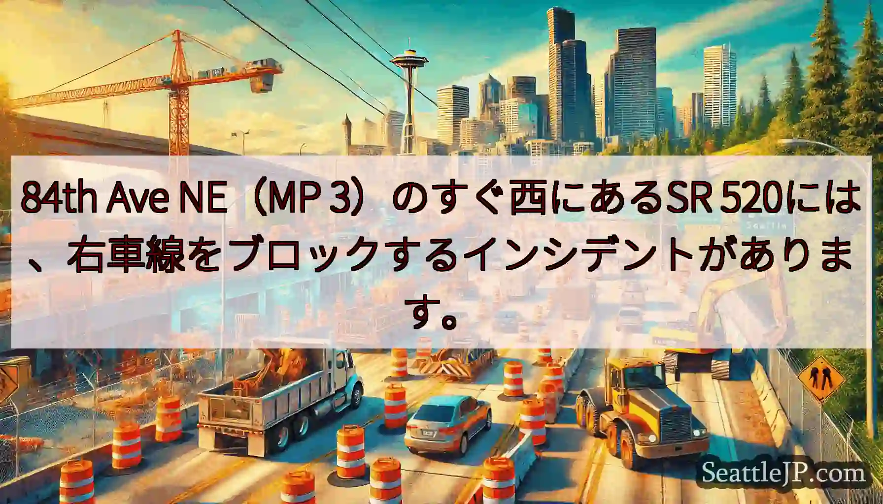 84th Ave NE（MP 3）のすぐ西にあるSR