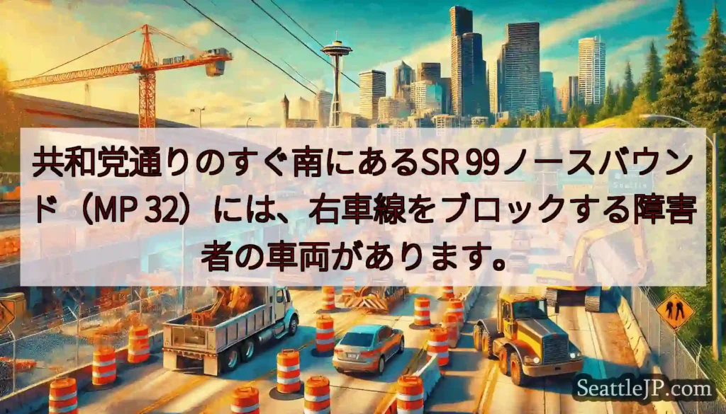 共和党通りのすぐ南にあるSR 99ノースバウンド（MP