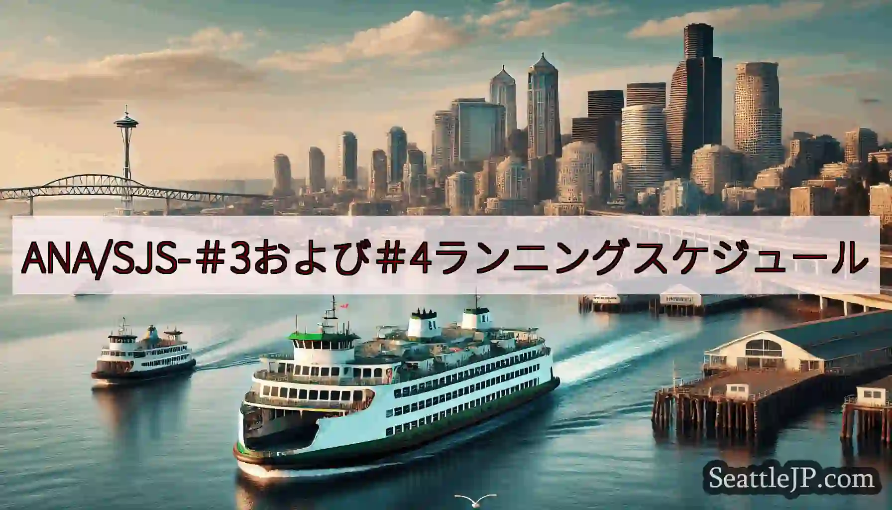 ANA/SJS-＃3および＃4ランニングスケジュールhttps://wsdot.com/ferrie