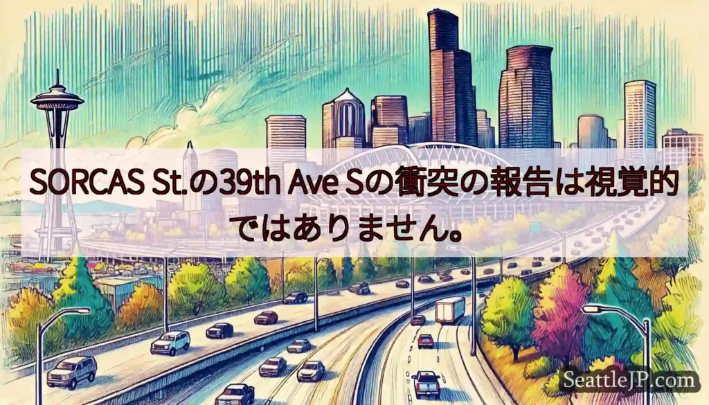 SORCAS St.の39th Ave Sの衝突の報告は視覚的ではありません。