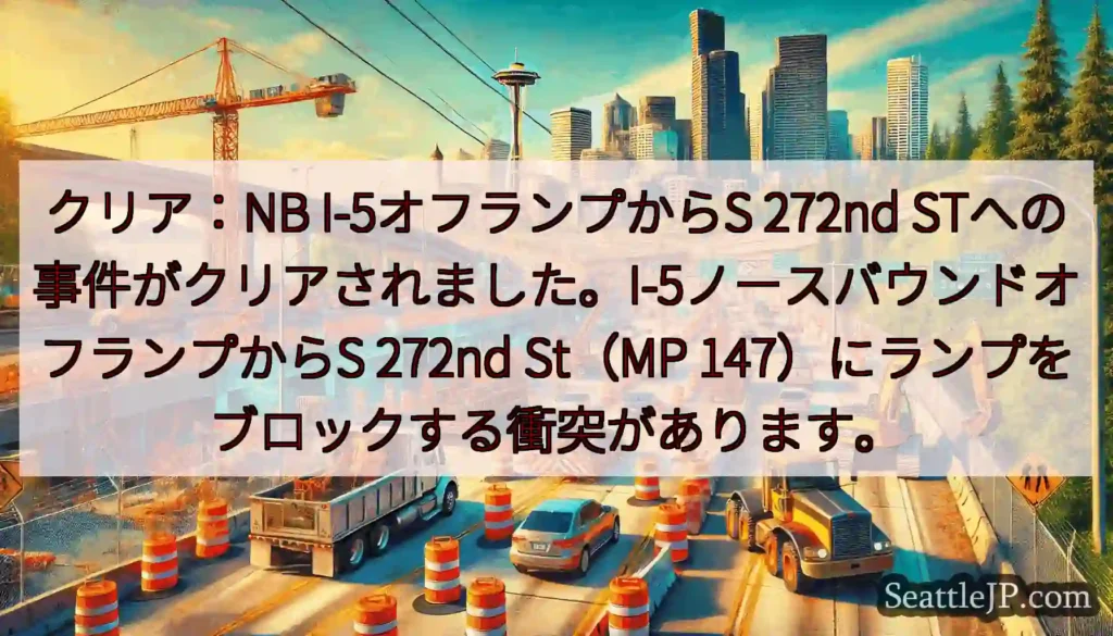 クリア：NB I-5オフランプからS 272nd