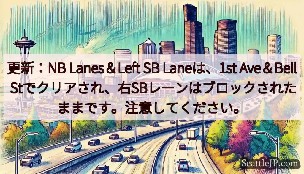 更新：NB Lanes＆Left SB Laneは、1st Ave＆Bell