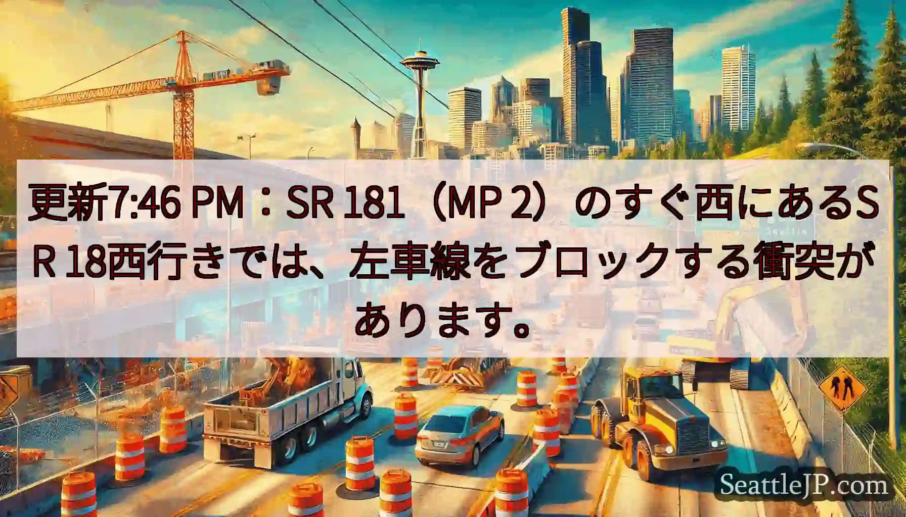 更新7:46 PM：SR 181（MP 2）のすぐ西にあるSR