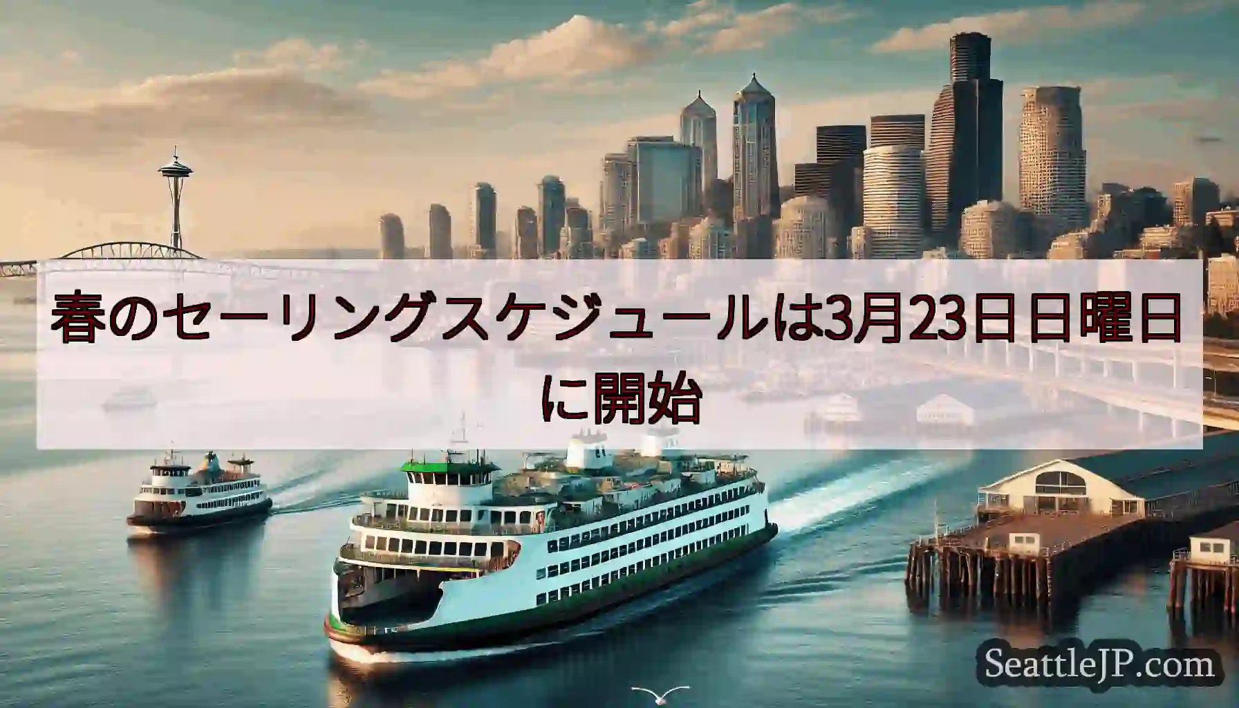 春のセーリングスケジュールは3月23日日曜日に開始https://wsdot.com/ferries