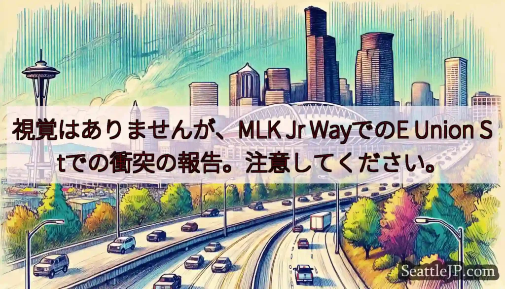 視覚はありませんが、MLK Jr WayでのE Union Stでの衝突の報告。注意してください。