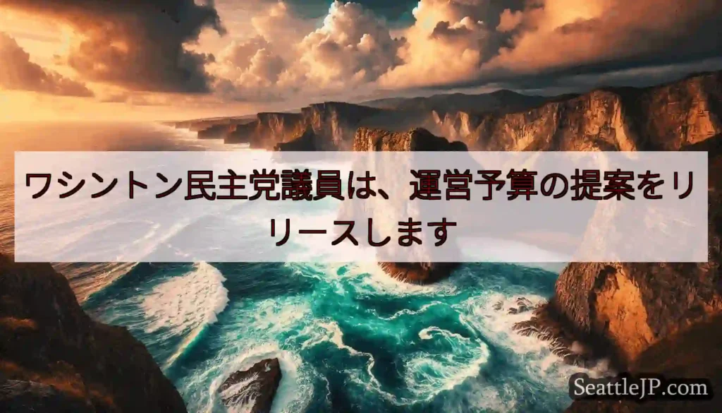 ワシントン民主党議員は、運営予算の提案をリリースします