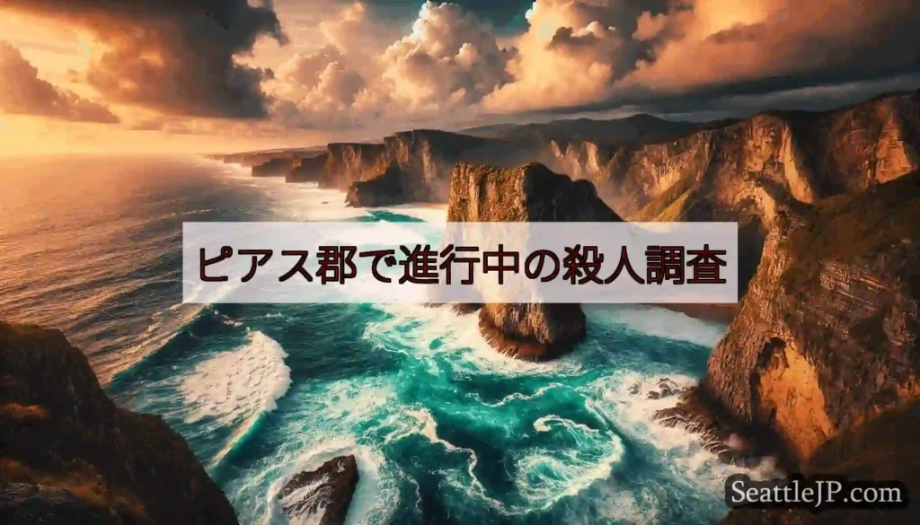 ピアス郡で進行中の殺人調査