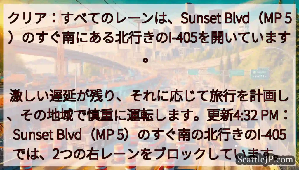 クリア：すべてのレーンは、Sunset Blvd（MP