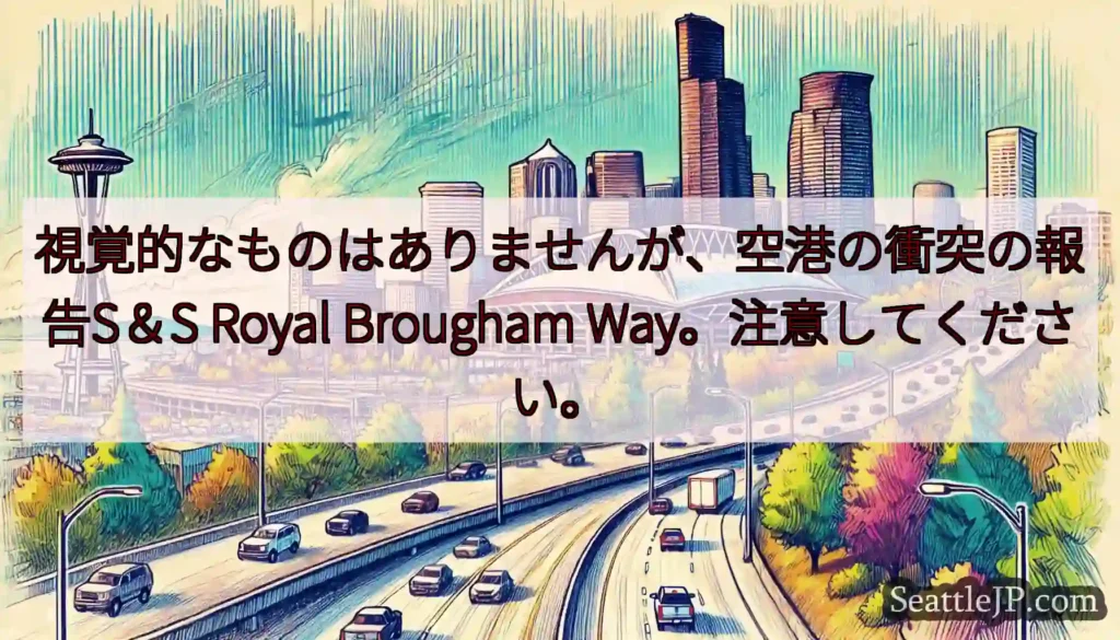 視覚的なものはありませんが、空港の衝突の報告S＆S Royal Brougham