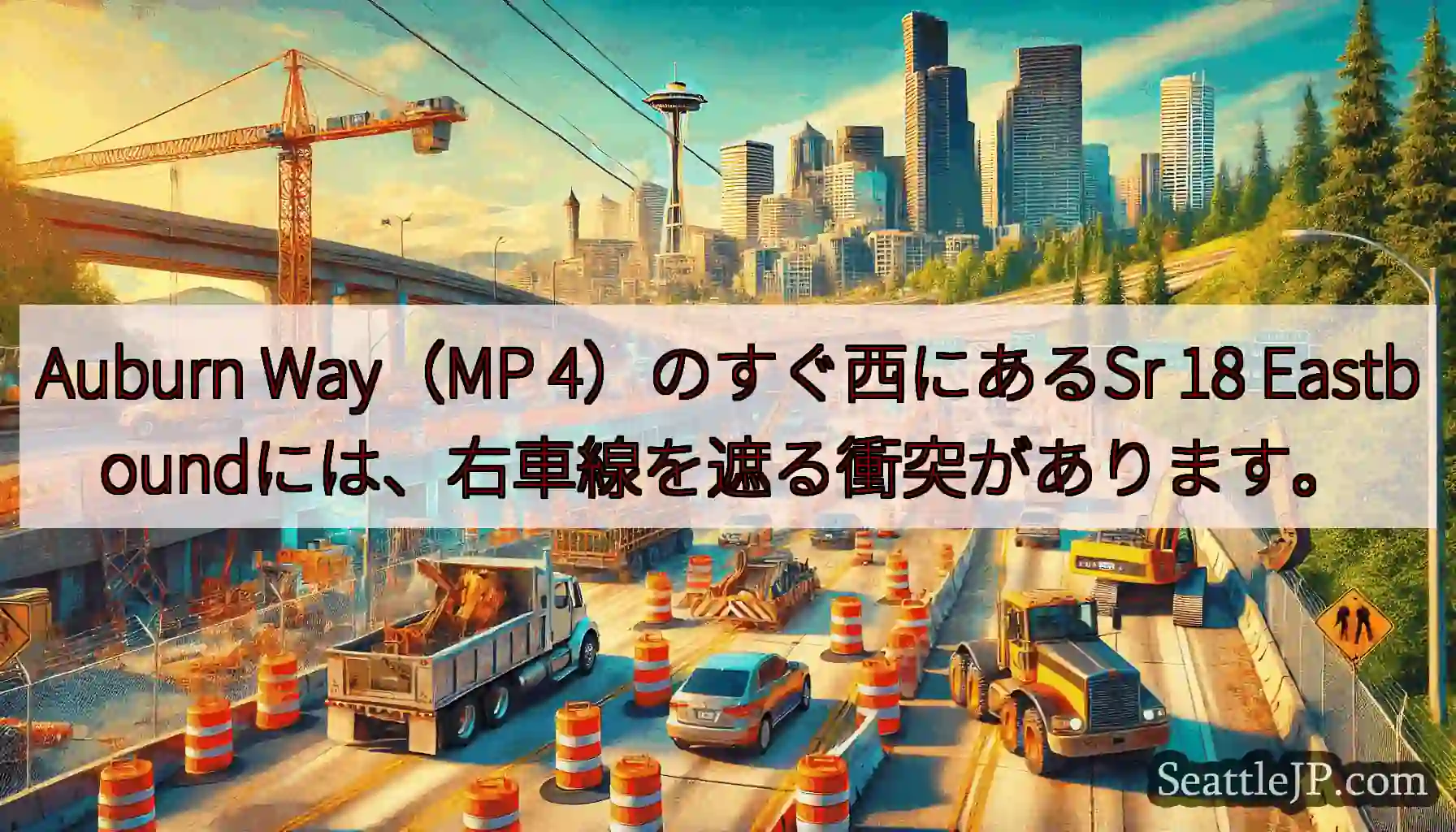Auburn Way（MP 4）のすぐ西にあるSr 18