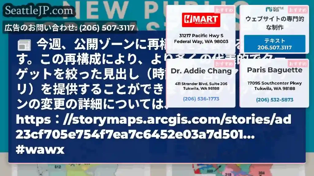 今週、公開ゾーンに再構成を実装する予定です。この再構成により、より多くの代表的でターゲットを絞った見