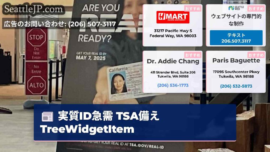 実質ID急需 TSA備えTreeWidgetItem