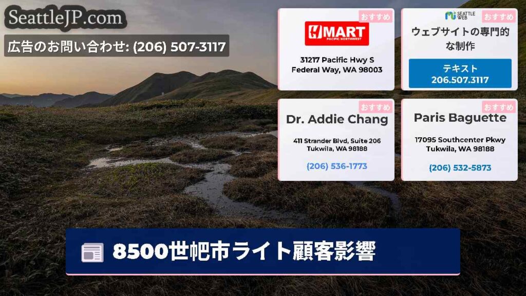 8500世帊市ライト顧客影響