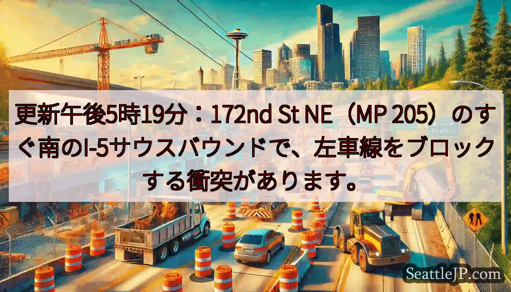 更新午後5時19分：172nd St NE（MP