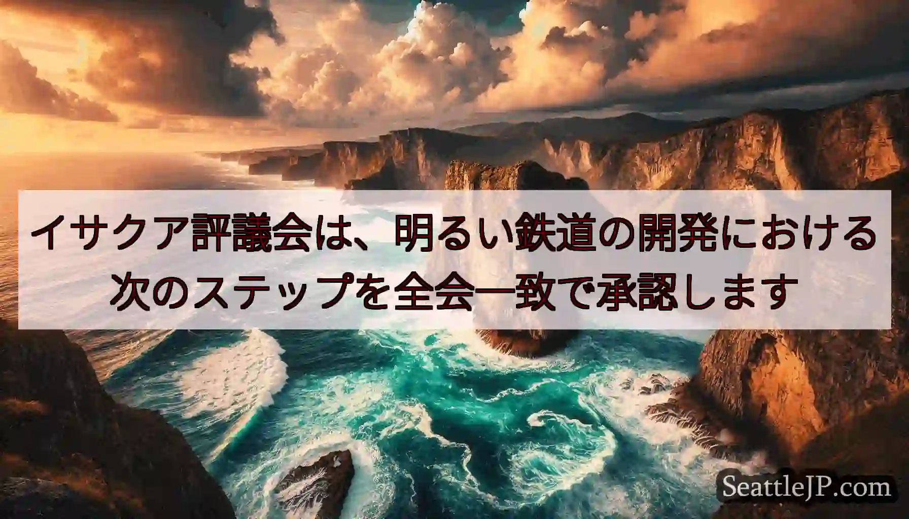 イサクア評議会は、明るい鉄道の開発における次のステップを全会一致で承認します