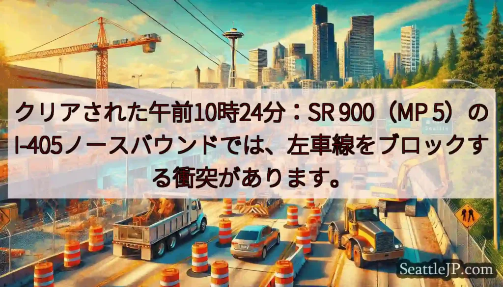 クリアされた午前10時24分：SR 900（MP