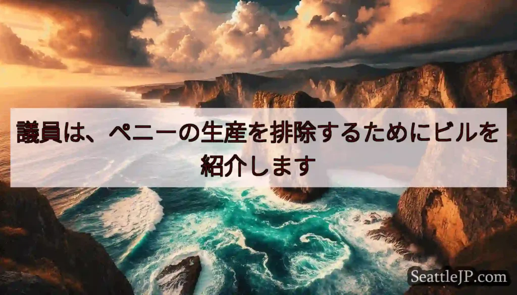議員は、ペニーの生産を排除するためにビルを紹介します