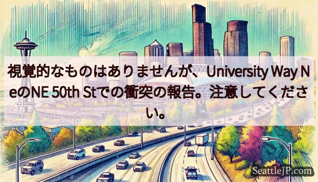 視覚的なものはありませんが、University Way NeのNE 50th