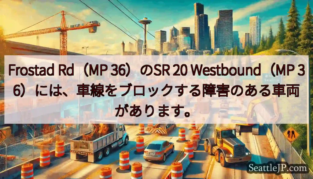 Frostad Rd（MP 36）のSR 20 Westbound（MP