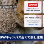 UWキャンパス近くで刺し逮捕