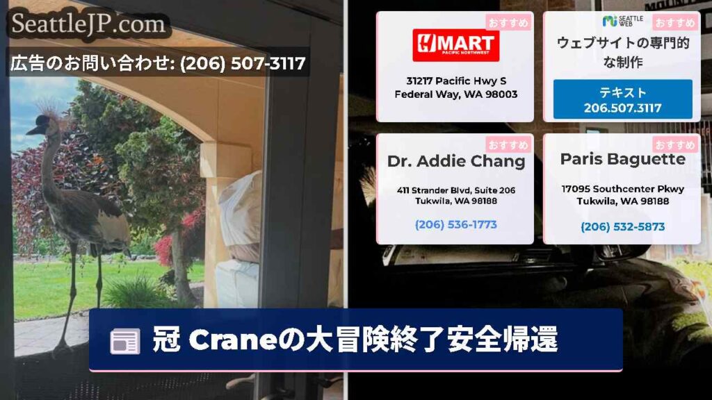 冠 Craneの大冒険終了安全帰還