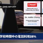 学校時間中の電話利用25%