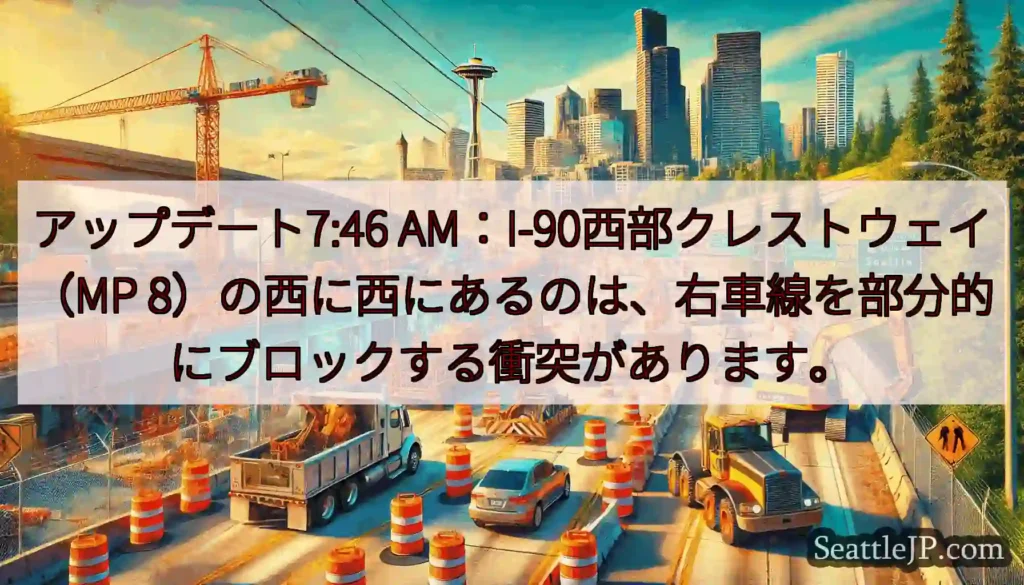 アップデート7:46 AM：I-90西部クレストウェイ（MP